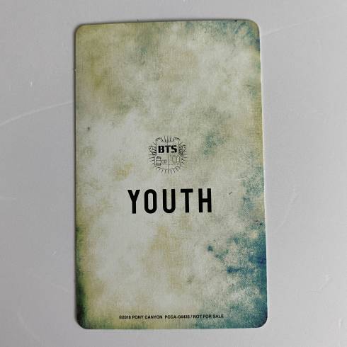 BTS 2ND JAPANESE ALBUM 'YOUTH' PHOTOCARD - J-HOPE